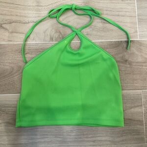 Zara green halter top